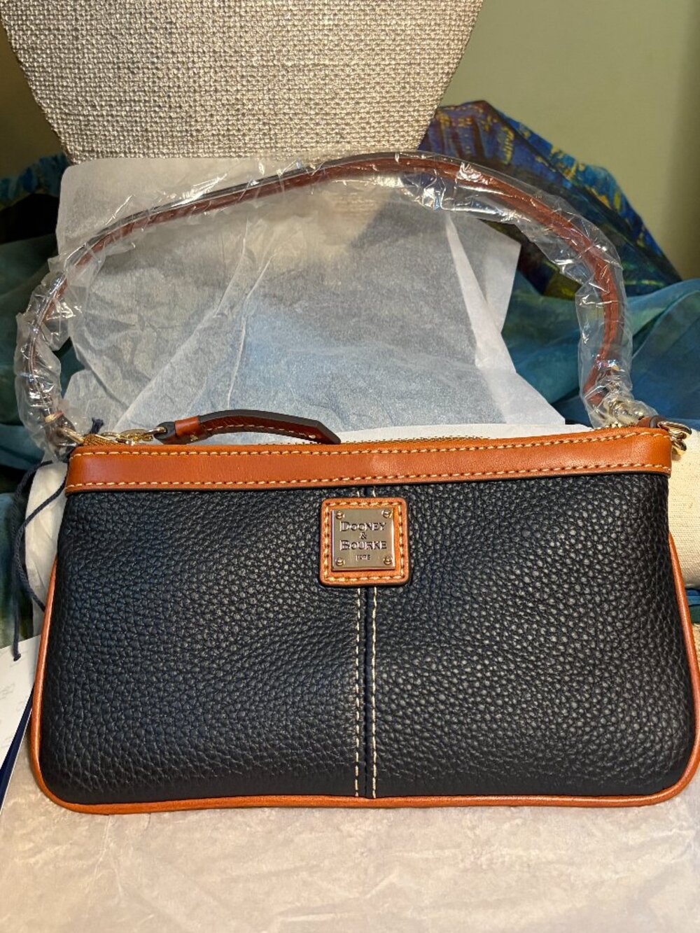Dooney & Bourke Pebble Grain Large Slim Wristlet